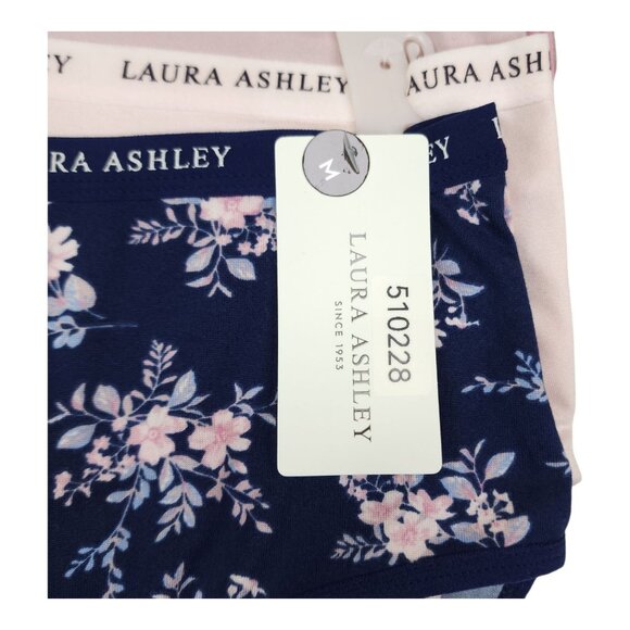 Laura Ashley Womens 6-Pack Super Soft Briefs Medium Floral Solid 1 Extra w/ Hole - Picture 11 of 16
